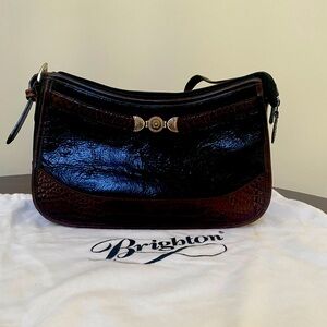 Brighton Black and Brown Shoulder Bag